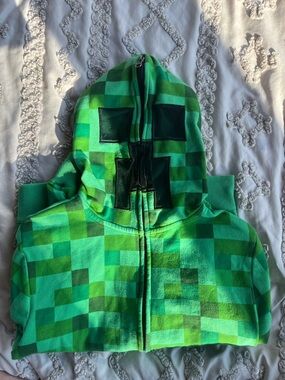 Minecraft Creeper Hoodie - Face Zip-Up